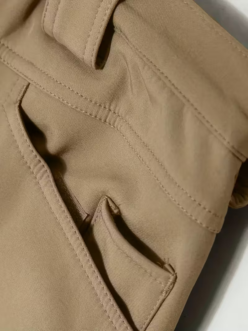 Pantalon cargo tactique d'hiver pour homme, doublé polaire