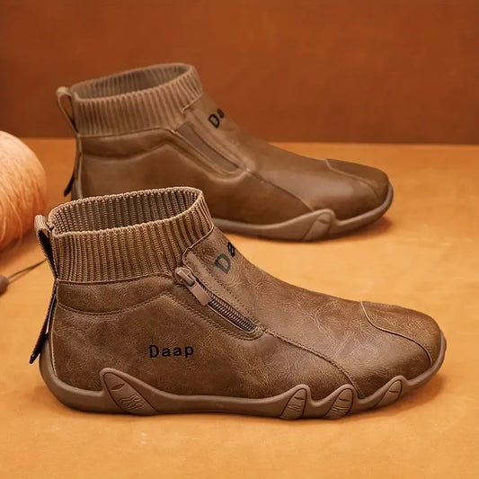 Bottes de neige orthopédiques chaudes pour hommes – Imperméables et antidérapantes