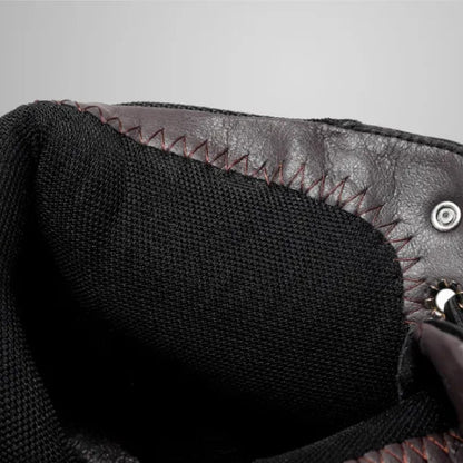 Bottines Chukka Orthopédiques Homme en Cuir Véritable avec Doublure Polaire