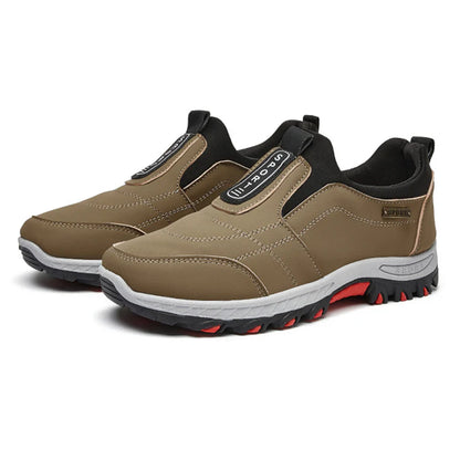 Chaussures de randonnée orthopédiques imperméables à enfiler pour hommes