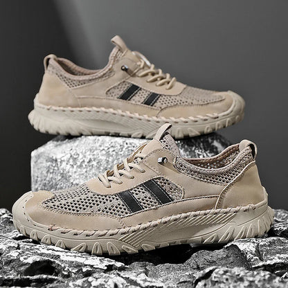 Chaussures de randonnée orthopédiques en cuir pour hommes