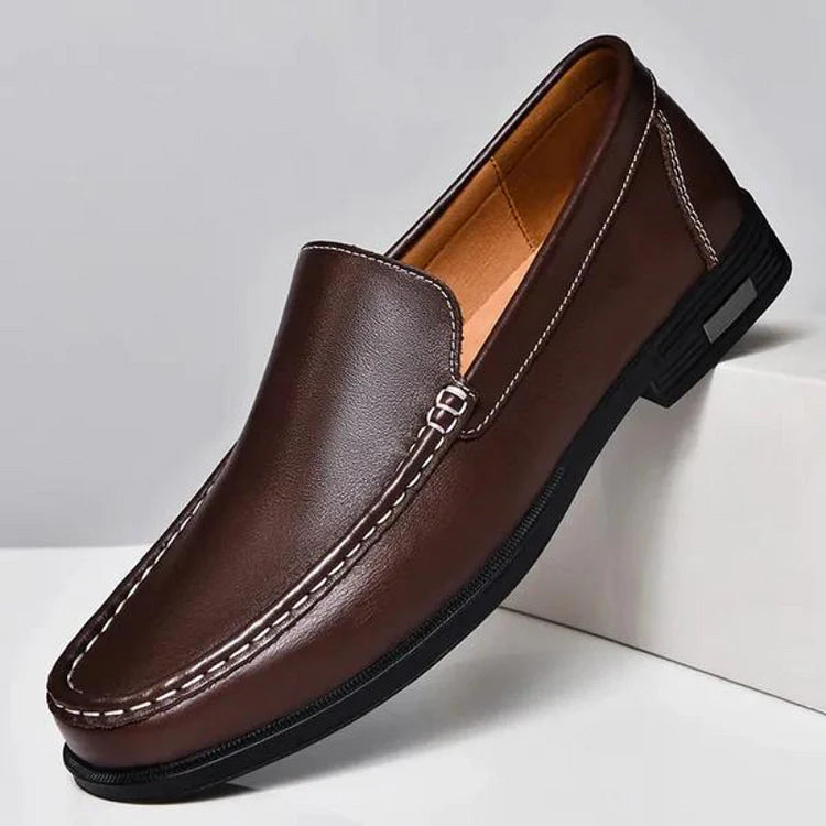 Mocassins pour hommes en cuir véritable italien