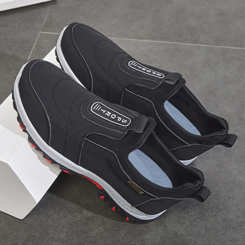 Chaussures de randonnée orthopédiques imperméables à enfiler pour hommes